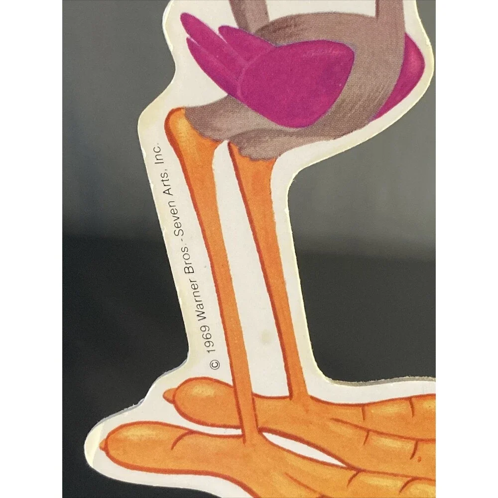 Road Runner Game Piece Replacement Part 1969 Warner Bros cardboard cutout